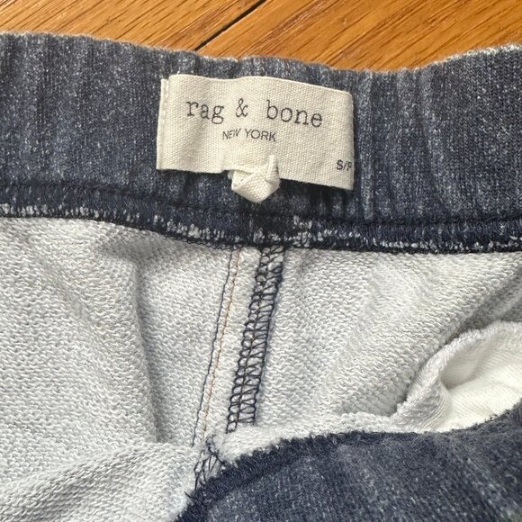 rag & bone Size S Miramar Wide Leg Terry Sweatpant Jeans (Lenox) - Picture 8 of 9